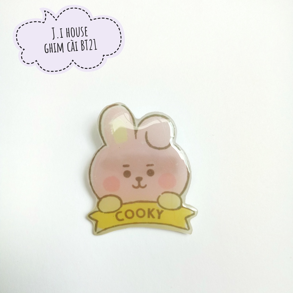 Ghim cài áo BTS, túi, balo phong cách BT21
