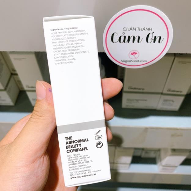 Tinh Chất Sáng Da The Ordinary Alpha Arbutin 2% + HA ( 30mL ) ZKM | BigBuy360 - bigbuy360.vn