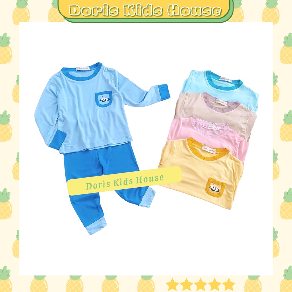Bộ dài tay thun lạnh loại 1 mặc đi học, đi ngủ cho bé trai bé gái. Bộ Pijama cho bé yêu