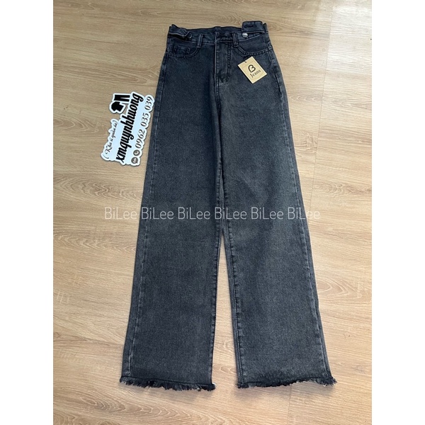 [Mã FAMARAL2 giảm 10K đơn 50K] [Có size đại] Quần jean ống rộng hai đai lai tưa mã 3132, kèm ảnh thật