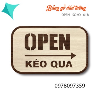 Bảng gỗ dán cửa kính open kéo qua , bảng gỗ dán tường SOKO