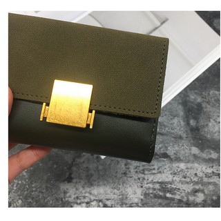 (New Arrival) Ví ngắn da phối da lộn mới nhất 2018