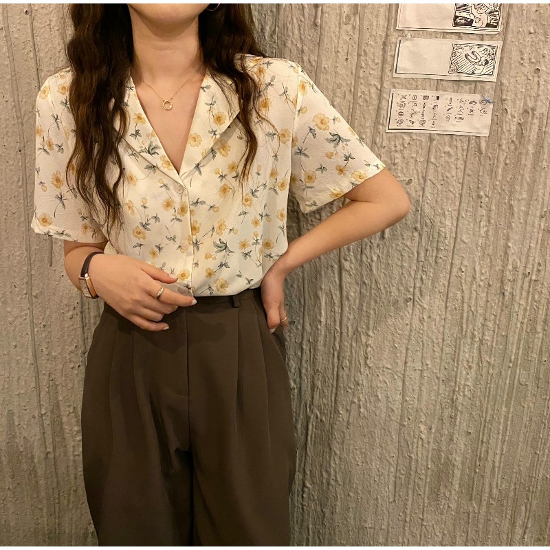 Áo Sơ Mi Voan Ngắn Tay Phong Cách Hàn Quốc Dành Cho Nữ | BigBuy360 - bigbuy360.vn