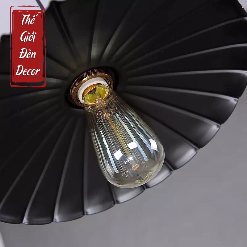 Chao đèn thả đèn decor T028 , đèn đĩa bay hình cánh hoa đui đồng 26CM 30CM