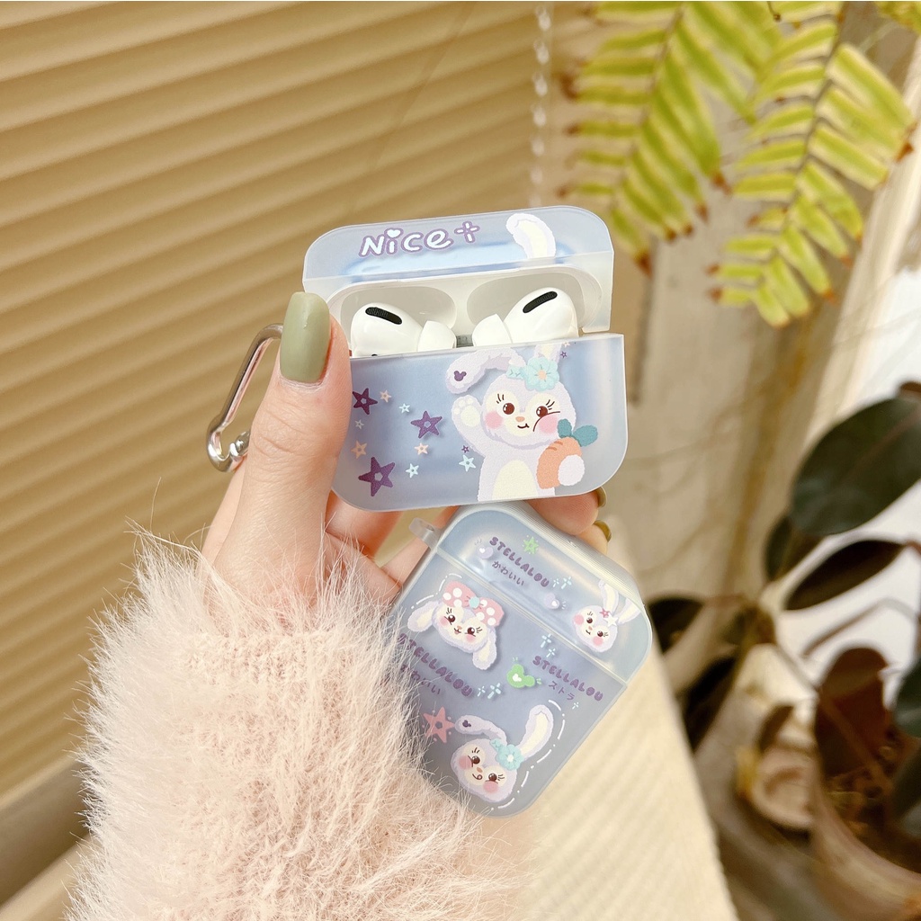 Vỏ Bảo Vệ Hộp Sạc Tai Nghe compatible AirPods3 compatible AirPods3 Trong Suốt Họa Tiết Ngôi Sao Dailu 2021 New compatible AirPods3