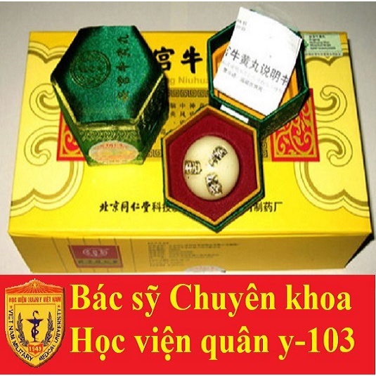 an cung ngưu hoàng hoàn nhung xanh