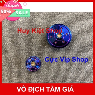HCM- [Hàng Mới Về] Bộ Nắp Đề Chấm Bi Inox Xi Titan, Xi Vàng, Xi Trắng Cho HONDA 2316