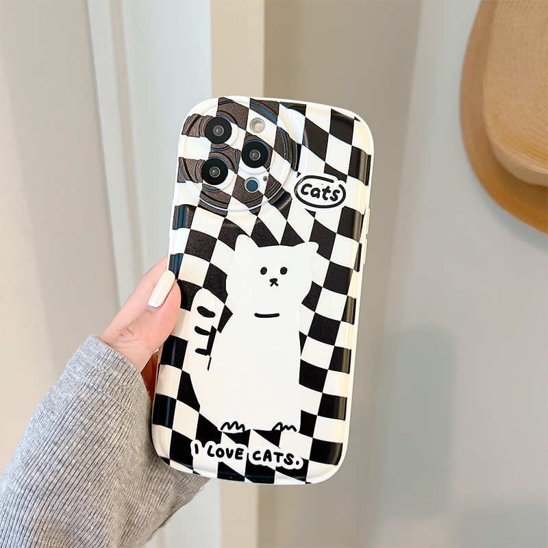 Ốp Điện Thoại Hình Mèo Cho iphone 6 / 6plus / 6splus / 7 / 7plus / 8 / 8plus / xs / 11 / 12 / 13 / pro / max / plus / promax