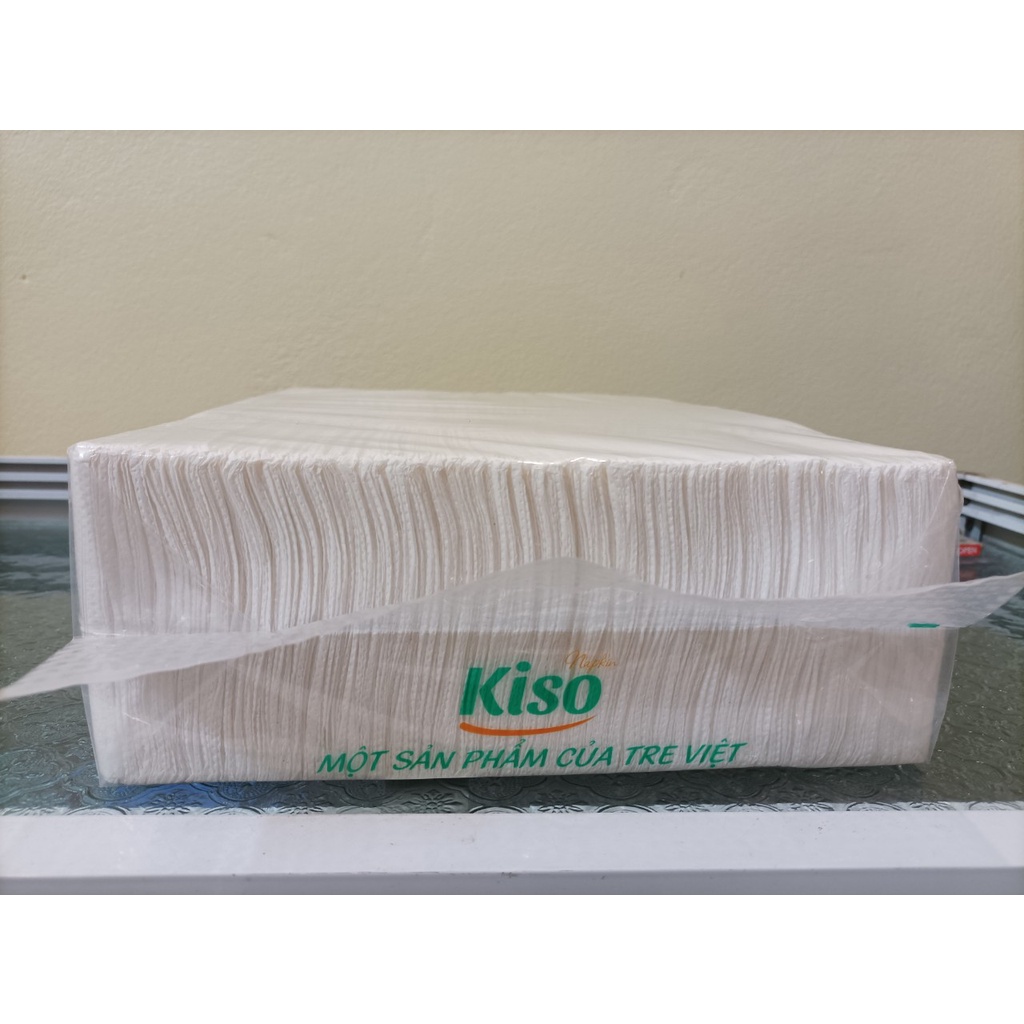 Giấy ăn Nhà hàng KISO bịch lớn, siêu dai 100% bột giấy nguyên sinh, không bụi