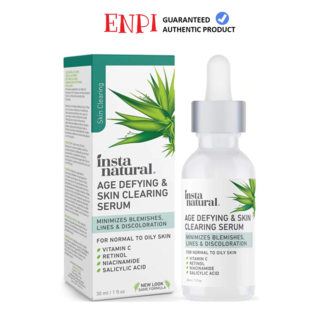 Tinh chất dưỡng sáng chống lão hóa InstaNatural Age-Defying Skin Clearing Serum