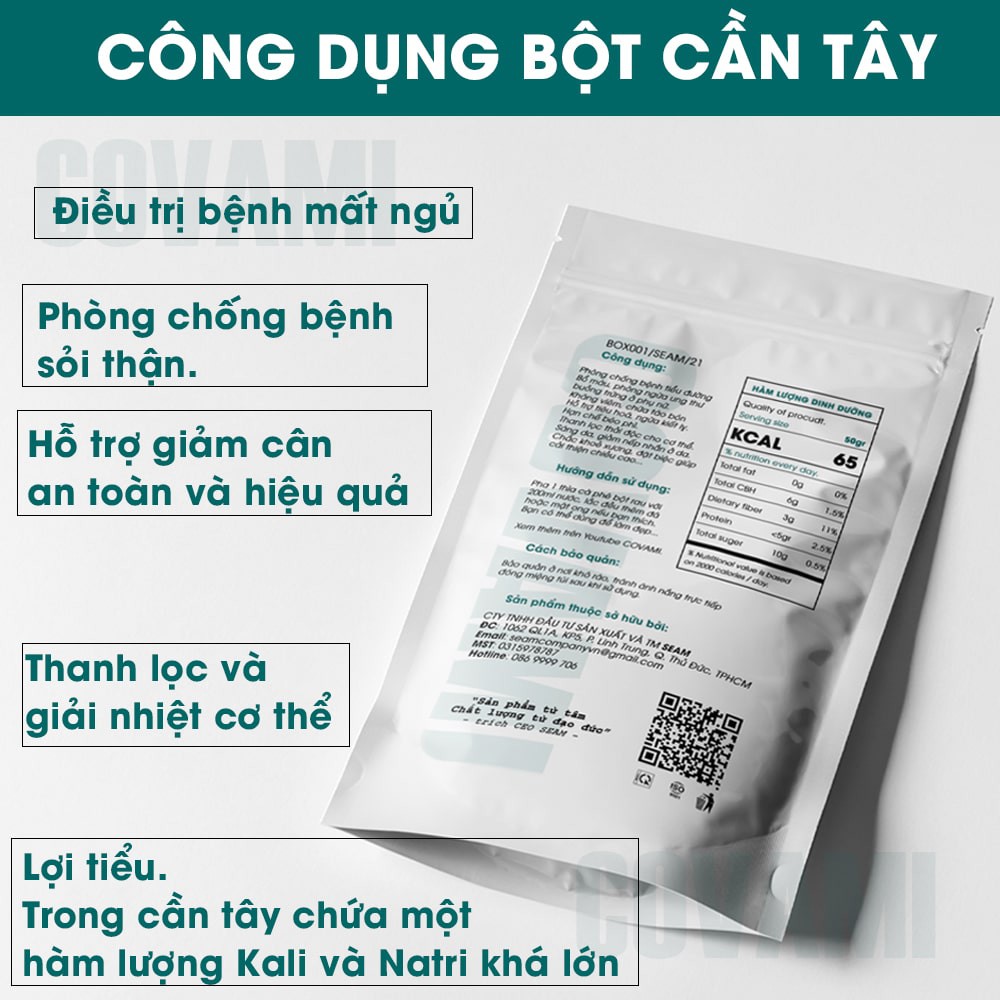 Bột cần tây nguyên chất sấy lạnh uống giảm cân 100gr thương hiệu COVAMI | BigBuy360 - bigbuy360.vn