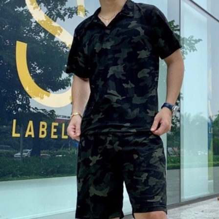 Bộ Thun Cotton Nam Cổ Bẻ Quần Đùi Cực Mát Không Phai Màu  Phong Cách Cá Tính