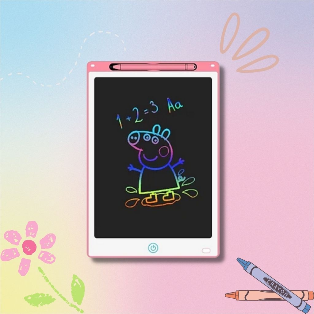 Bảng vẽ điện tử, bảng viết xóa tự động LCD, chạy pin, hàng loại 1 nút home ipad, giáo cụ học tập cho bé.