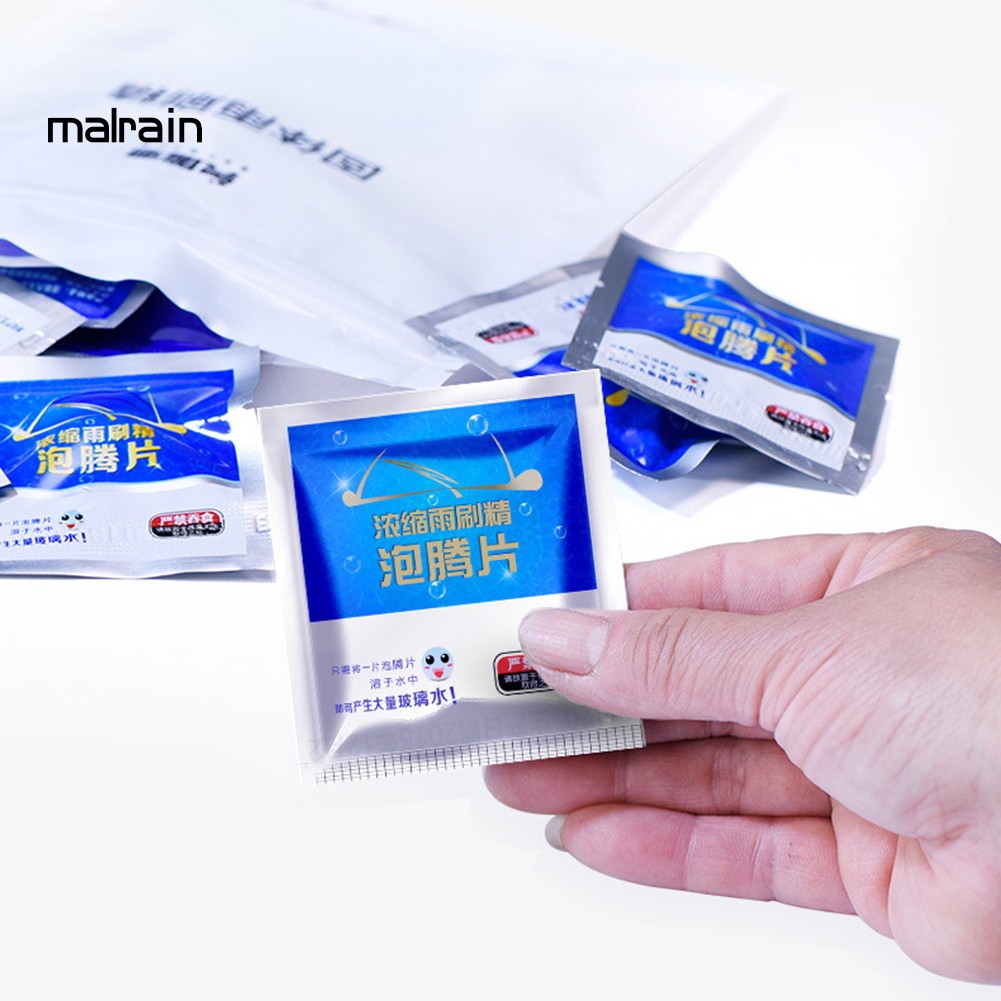 Set Viên Sủi Vệ Sinh Kính Chắn Gió Xe Ô Tô Tiện Lợi
