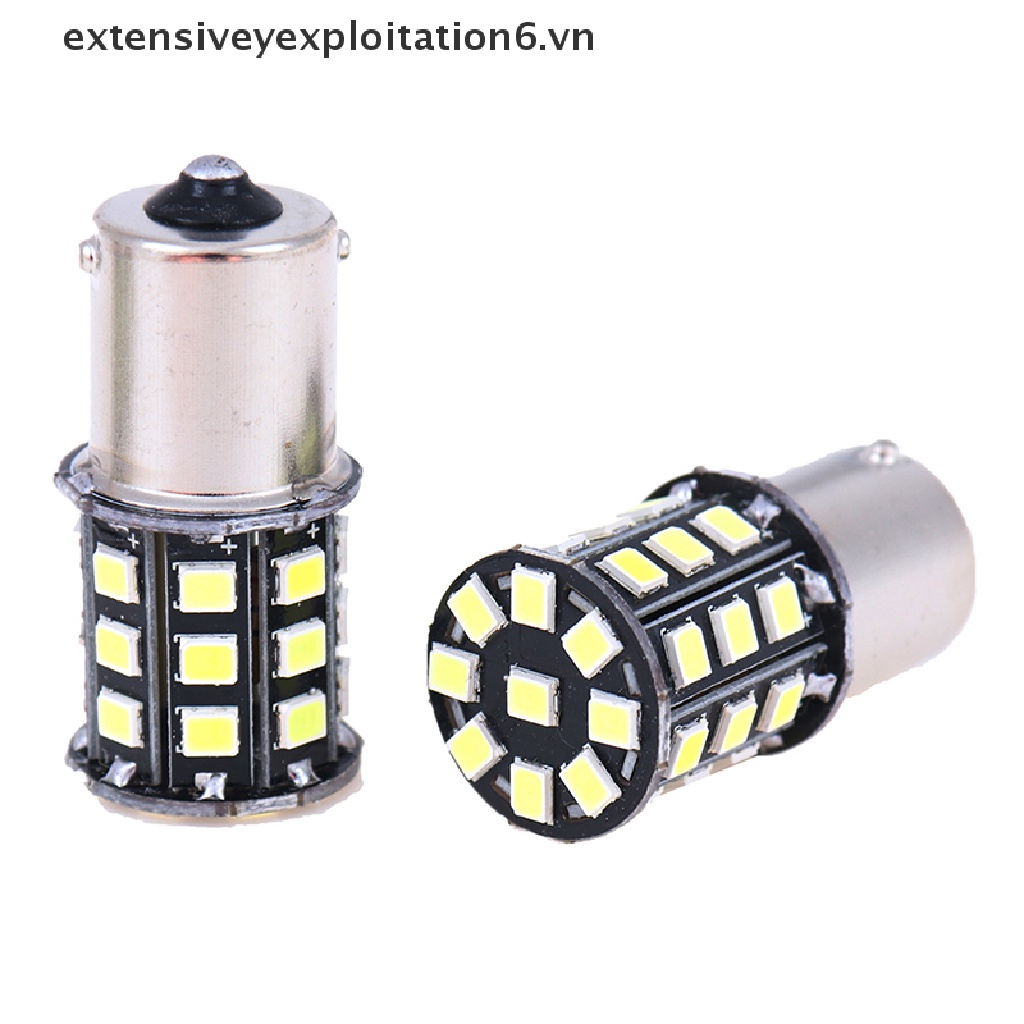 Set 4 Bóng Đèn LED Tín Hiệu 1156 BA15S 2835 33-SMD Ánh Sáng Trắng Dành Cho Ô Tô