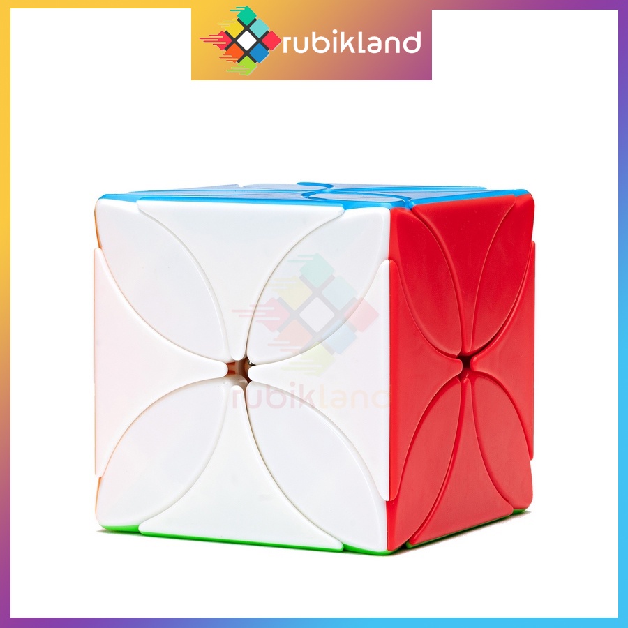 Rubik Biến Thể MoYu MeiLong Four Leaf Clover Cube Cỏ 4 Lá Stickerless Rubic Đồ Chơi Trí Tuệ Trẻ Em