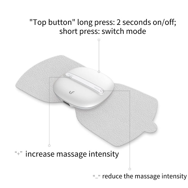 Miếng Dán massage Cơ Thể Thần Kỳ 5 Chế Độ 10 Mức Độ