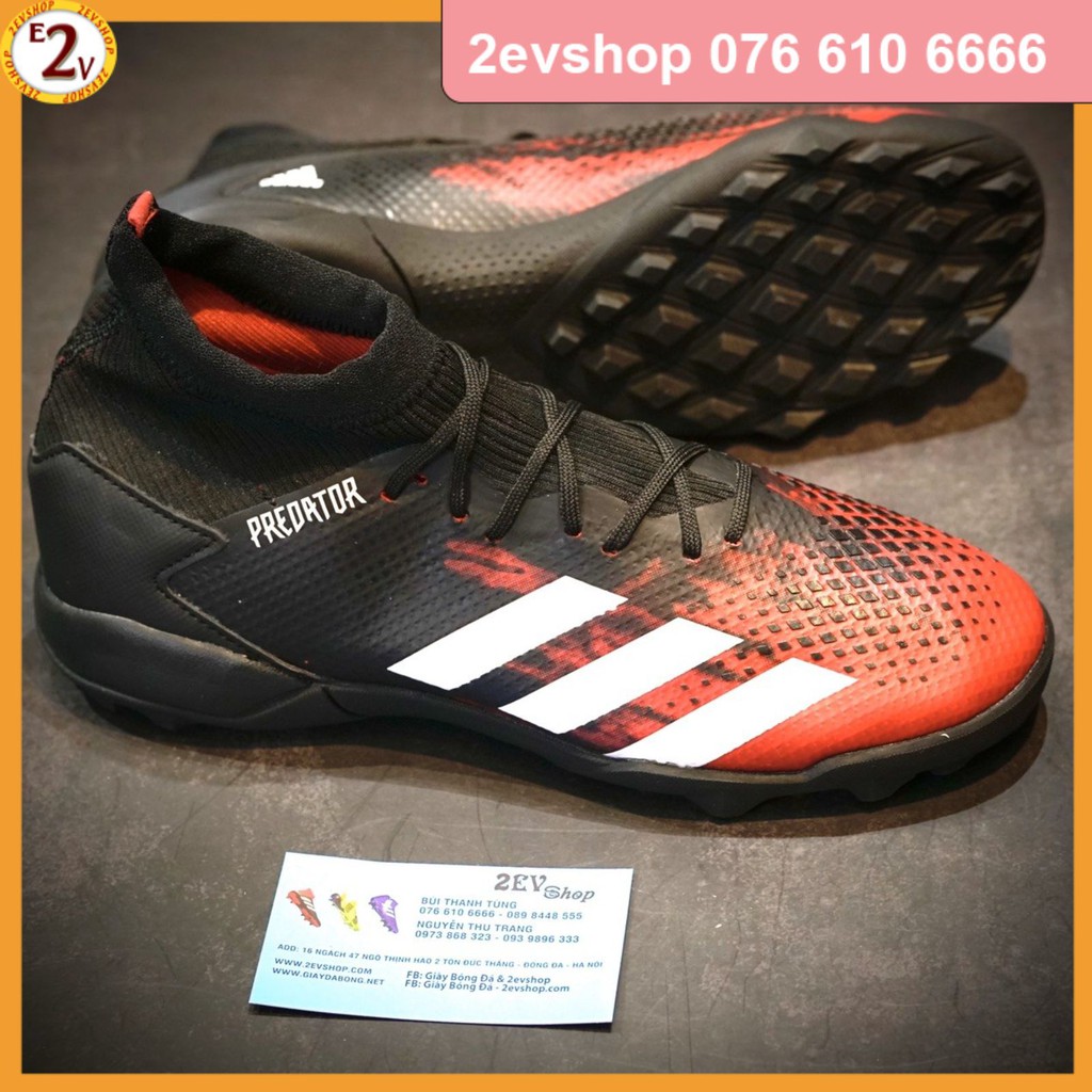 Siêu Chất [Tặng Tất/Túi] Giày Đá Bóng 𝗧𝗙 𝗣𝗿𝗲𝗱𝗮𝘁𝗼𝗿 𝟮𝟬 Cổ Chun Đủ Màu Đã Khâu
