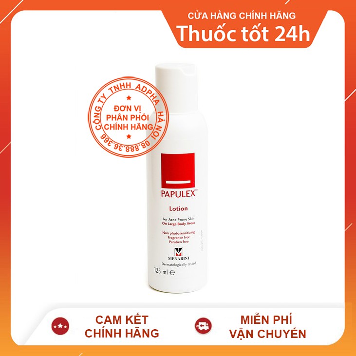 Papulex Lotion – Hỗ trợ khắc phục mụn lưng và ngực