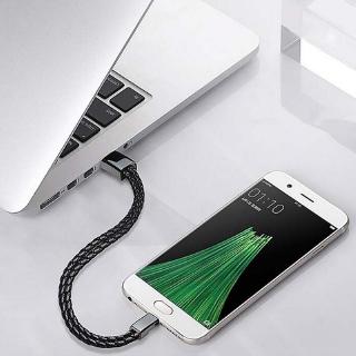 [GB.TECH] Leather Micro USB / Type-C / Lightning Bracelet Data Sync Cord Charging Cable for IOS Android