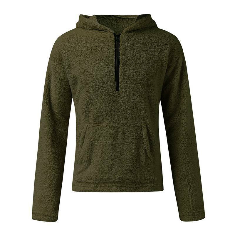 Áo khoác hoodie lông cừu giữ ấm dành cho phái mạnh | BigBuy360 - bigbuy360.vn