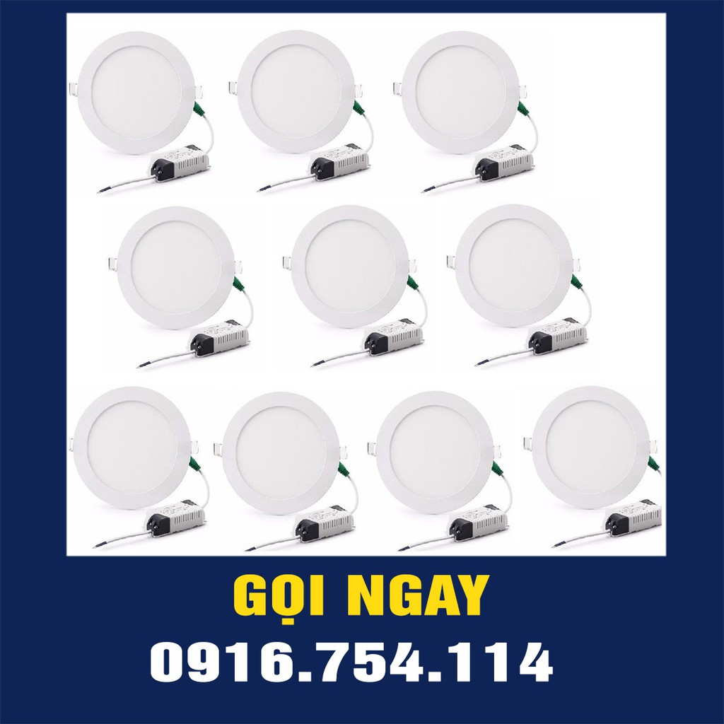 [GIÁ HỦY DIỆT] Combo 10 Đèn Led âm trần siêu mỏng 9w cao cấp