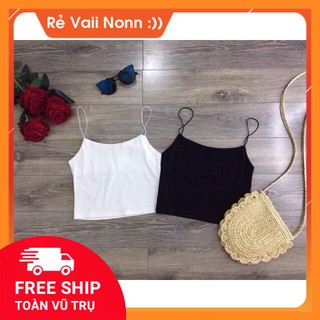 Áo dây trơn mảnh croptop