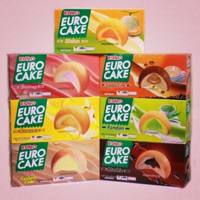 Hộp Bánh Trứng Thái EURO CAKE CUSTARD Hương Trái Cây Nhiệt Đới