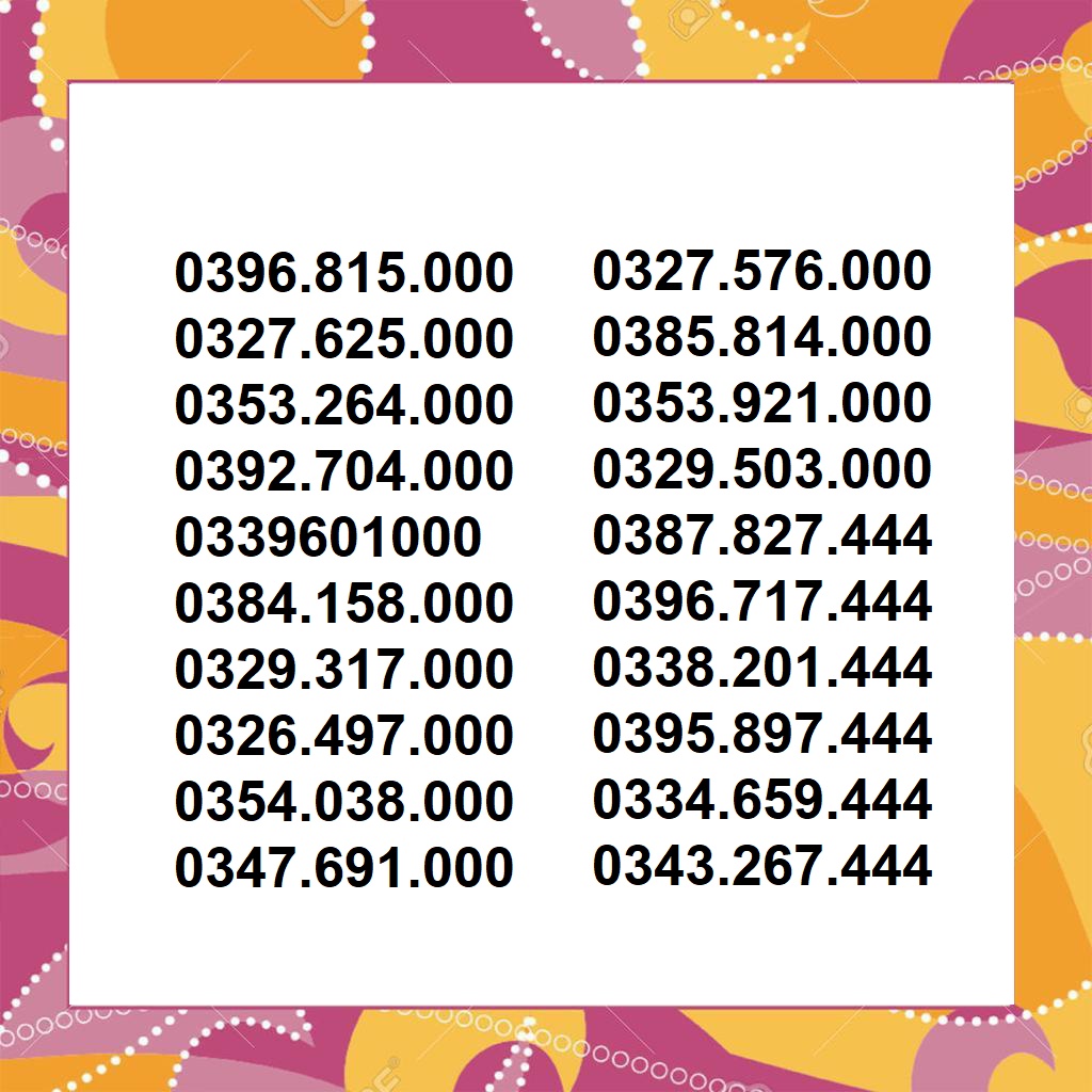 Sim: TAM HOA nhỏ, giá sập sàn, cùng nhiều ưu đãi
