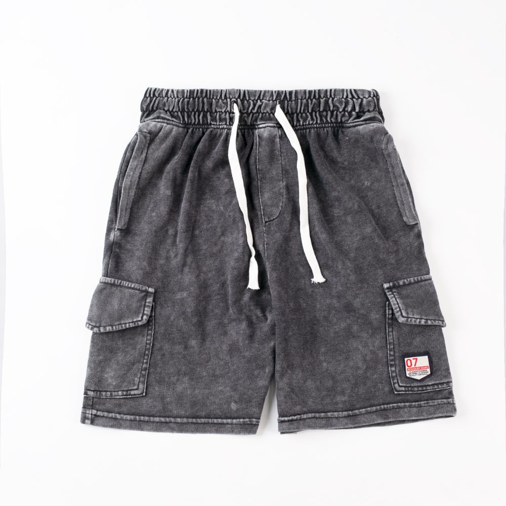 Quần Short nam JKSG màu wash, quần đùi túi hộp chất nỉ chân cua dày dặn, thoáng mát, phong cách thời trang