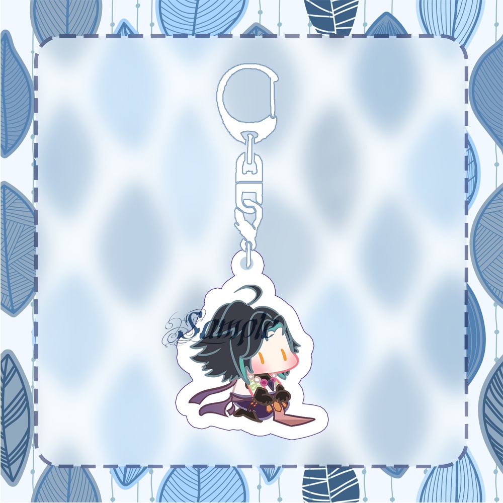 ( NGỒI ) Móc khóa game GENSHIN IMPACT anime chibi xinh xắn độc đáo mica trong acrylic