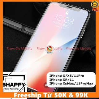 Kính Cường Lực iPhone 11/11Pro/11Pro max Bóng Full Màn Chống Bụi Cảm Biến