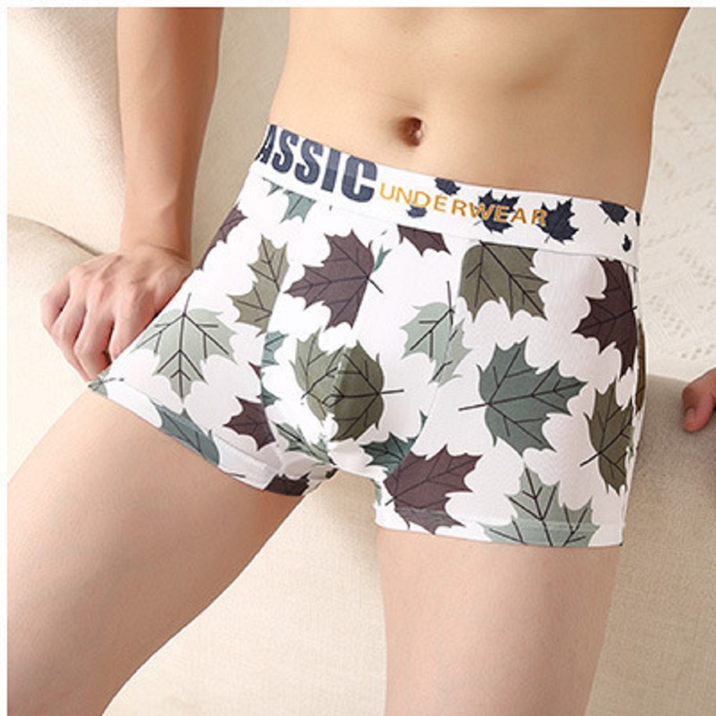 Quần Sịp Đùi Họa Tiết Độc Đáo Vải 100% COTTON Kháng Khuẩn Kháng Mùi. Quần Lót Nam Thun Lạnh Bản Cạp To Thời Trang CK0013