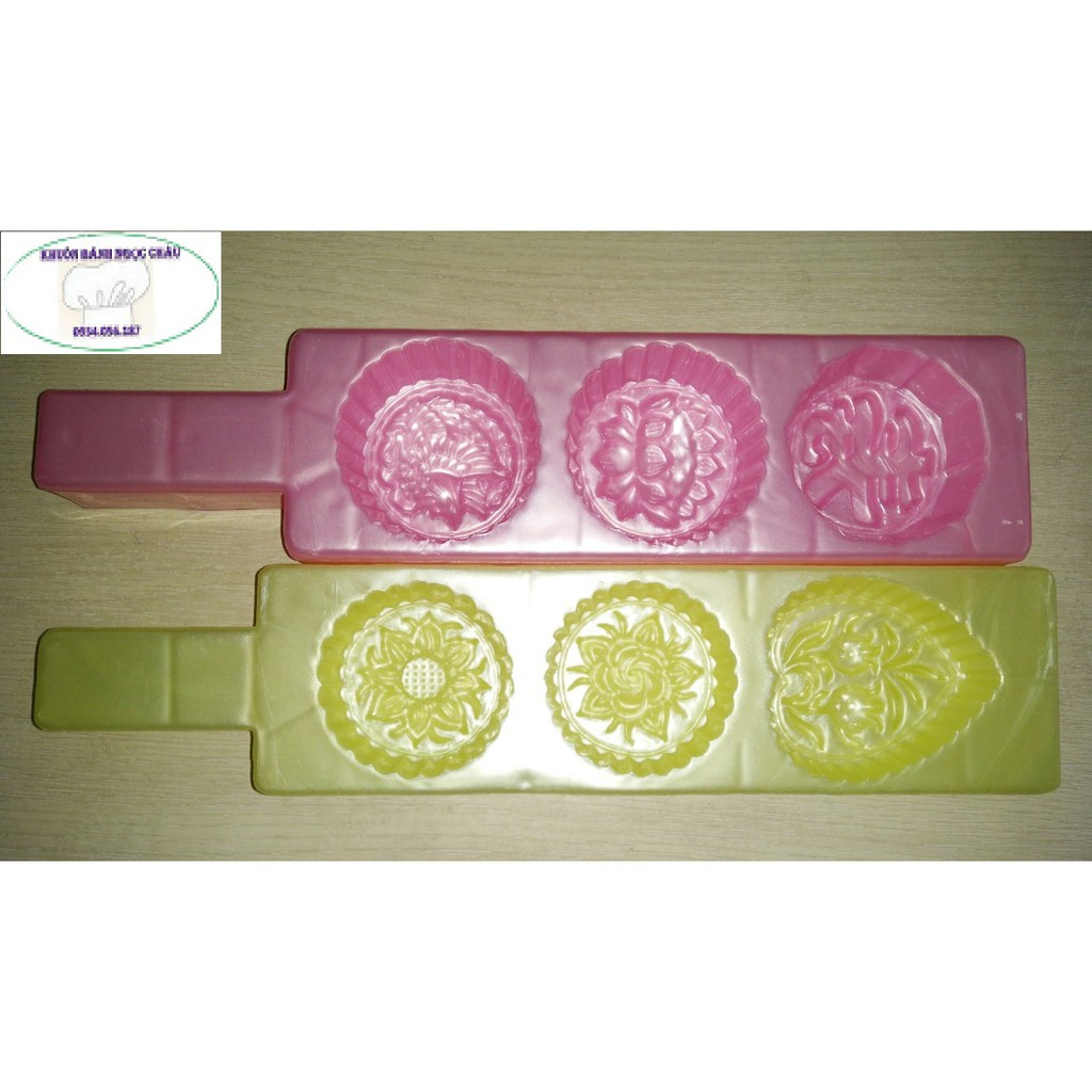 Combo 2 khuôn làm bánh in 6cm