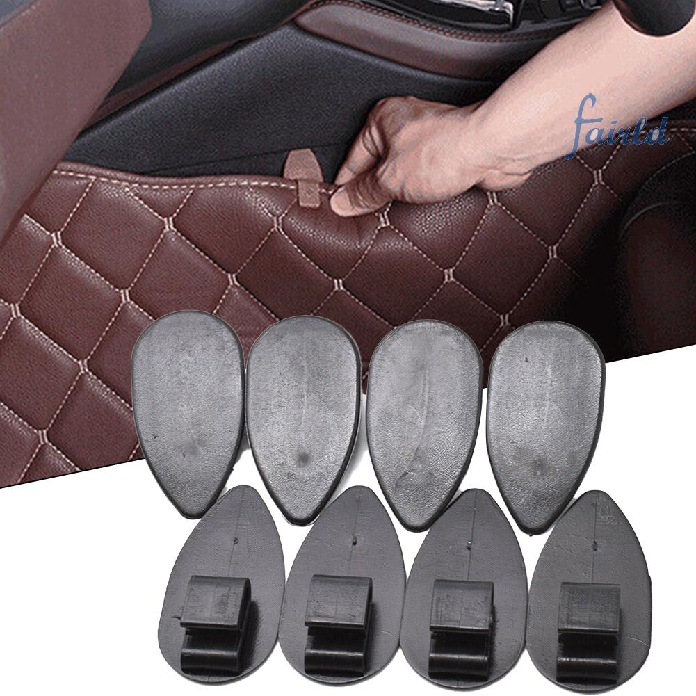 Set 8 Kẹp Cố Định Thảm Lót Sàn Xe Hơi Màu Đen Thông Dụng