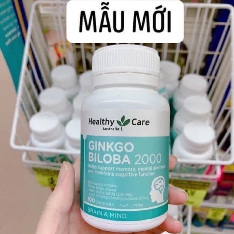 [Gom order - trả hàng]Viên bổ não Ginkgo Biloba 2000 100viên