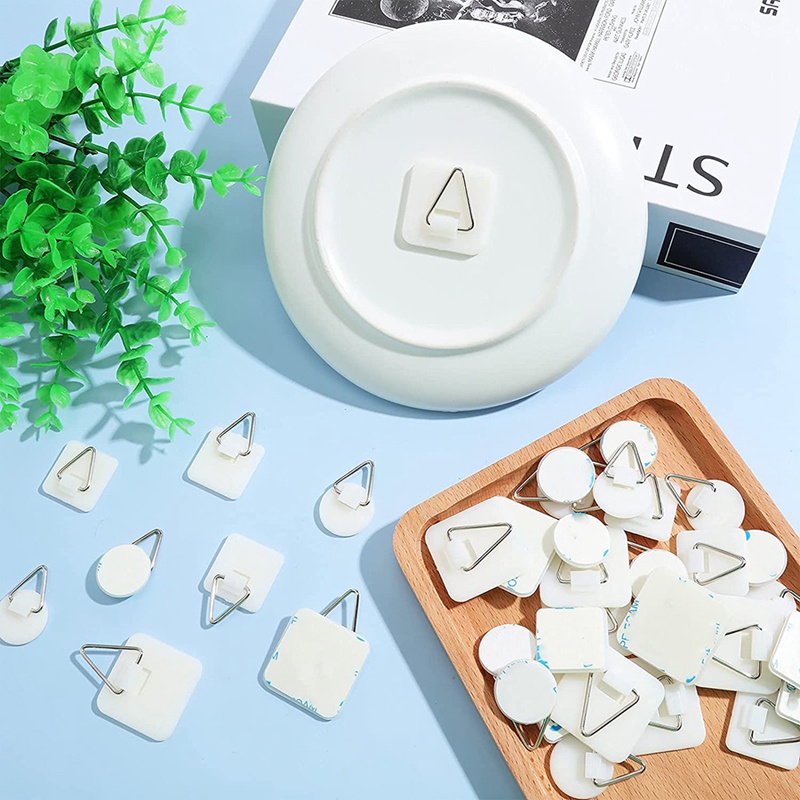 Set 40 Giá Đỡ Đĩa Tròn Dán Tường Tự Dính