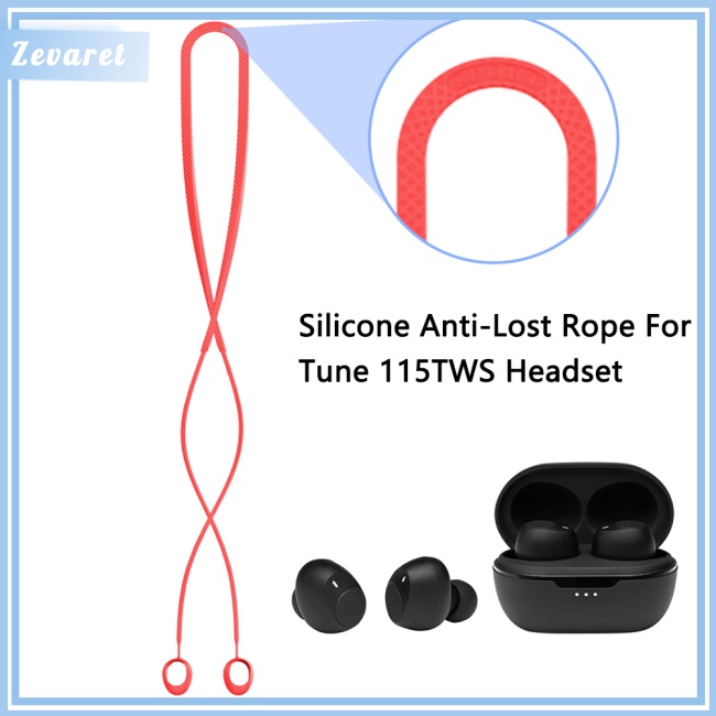 Dây Đeo Cổ Bằng Silicon Co Giãn Chống Mất Cho Jbl Tune 115tws