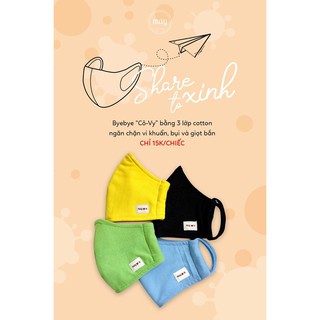 KHẨU TRANG VẢI KHÁNG KHUẨN 3 LỚP PROTECT MASK