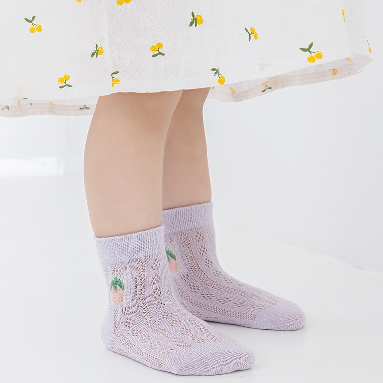 Set 5 Đôi Tất Cotton Hoạt Hình Đáng Yêu Dành Cho Bé 1-12 Tuổi