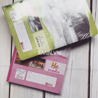 Vở kẻ ngang Pupil Hồng Hà 72 trang Bốn Mùa