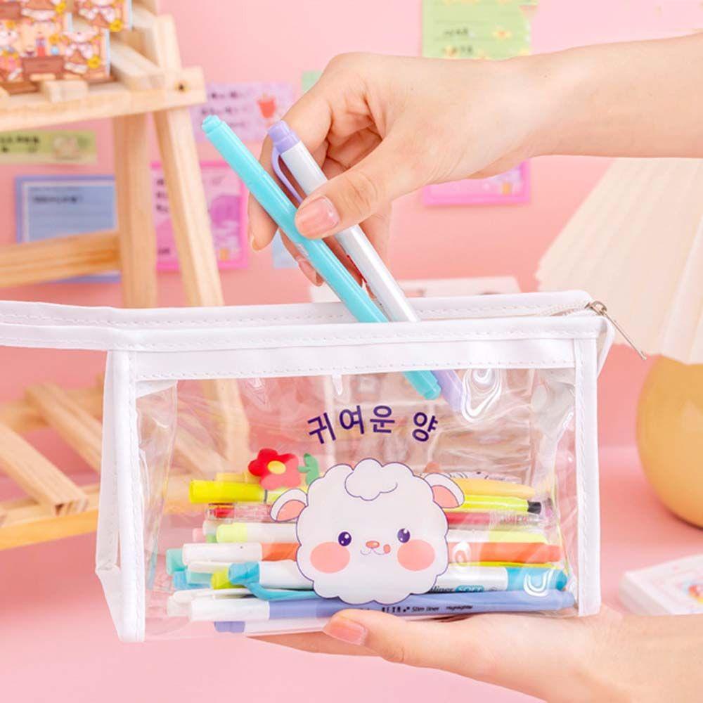 Bóp Viết Trong Suốt Phong Cách Hàn Quốc Dễ Thương