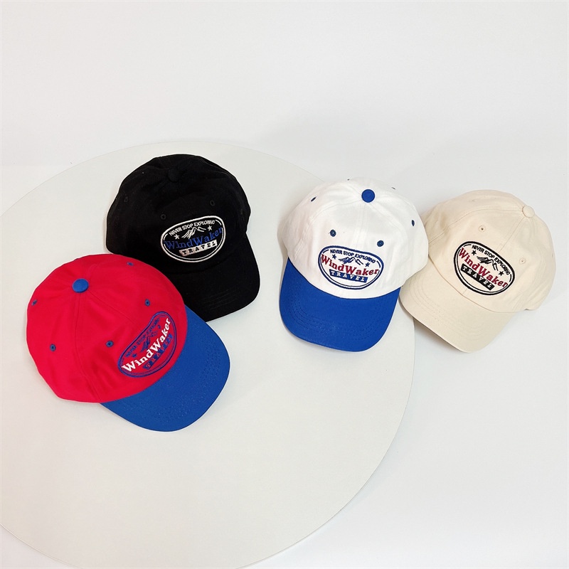 Mũ Lưỡi Trai Thêu Chữ Nhiều Màu Sắc Xinh Xắn Phong Cách Hàn Quốc Cho Bé