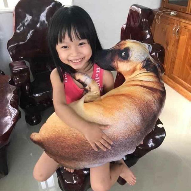 Gối ôm 3d hình cún mập