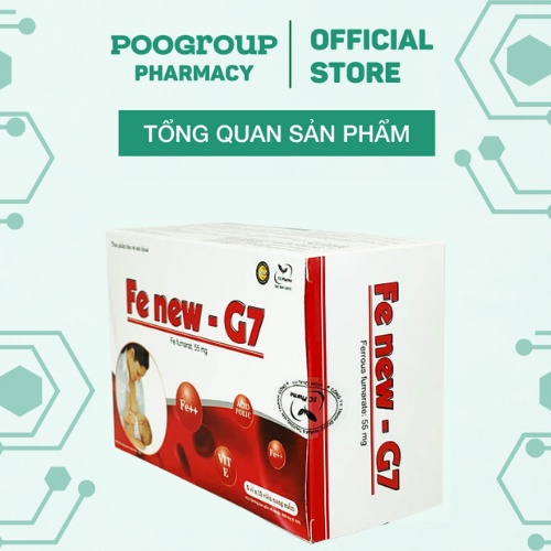 Viên uống FE NEW – G7 bổ sung sắt, tái tạo máu, cải thiện và ngăn ngừa thiếu máu dành cho mẹ bầu