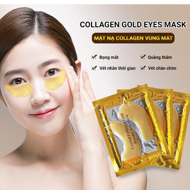 Mặt nạ mắt Collagen vàng 24K dưỡng ẩm, làm mờ thâm vùng mắt – Skinfa.