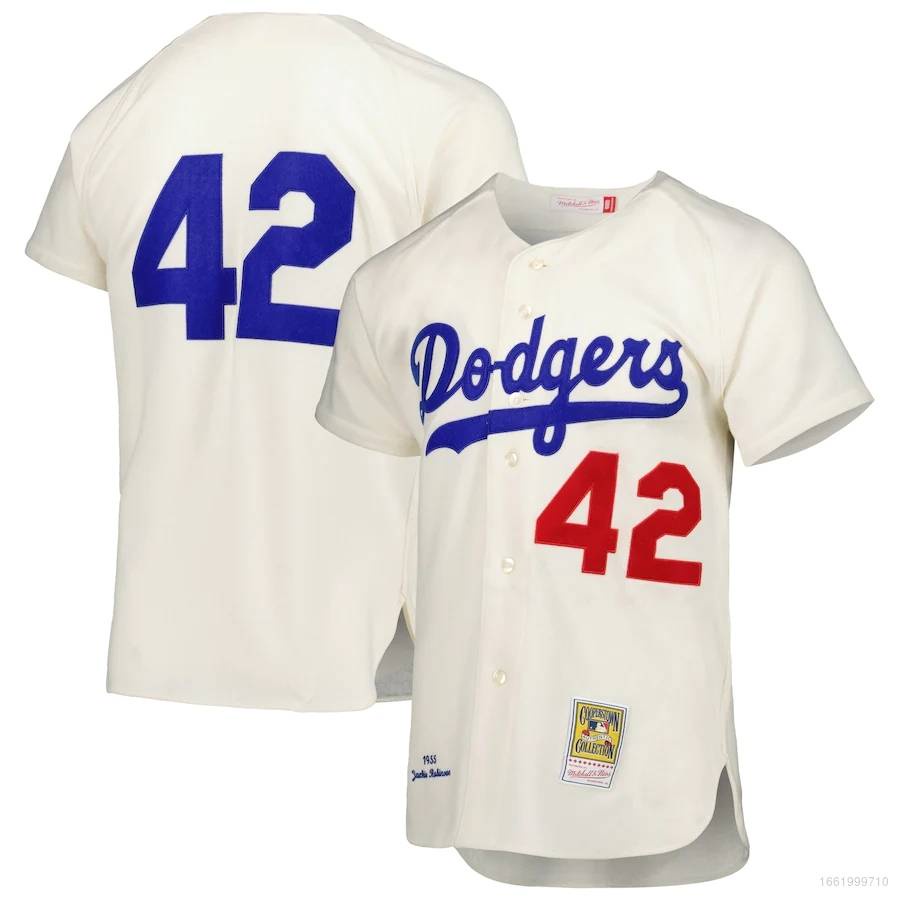 Áo Bóng Chày Thể Thao MLB Brooklyn Dodgers Robinson Phiên Bản Unisex