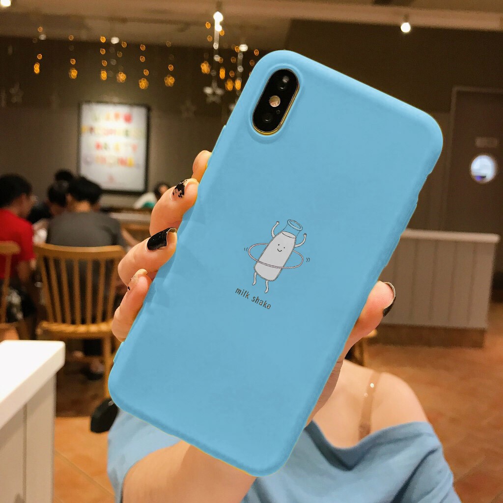 [Freeship toàn quốc từ 50k] Ốp lưng milkshake là gì icon vui nhộn  TPU cao cấp siêu HOT cho Ip6 Ip7 IpXs IpXS Max Ip6 pl