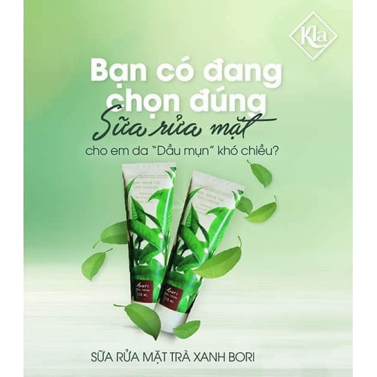 Sữa Rửa Mặt Bori Hàn Quốc 💝 1 Tuýp x 120ml