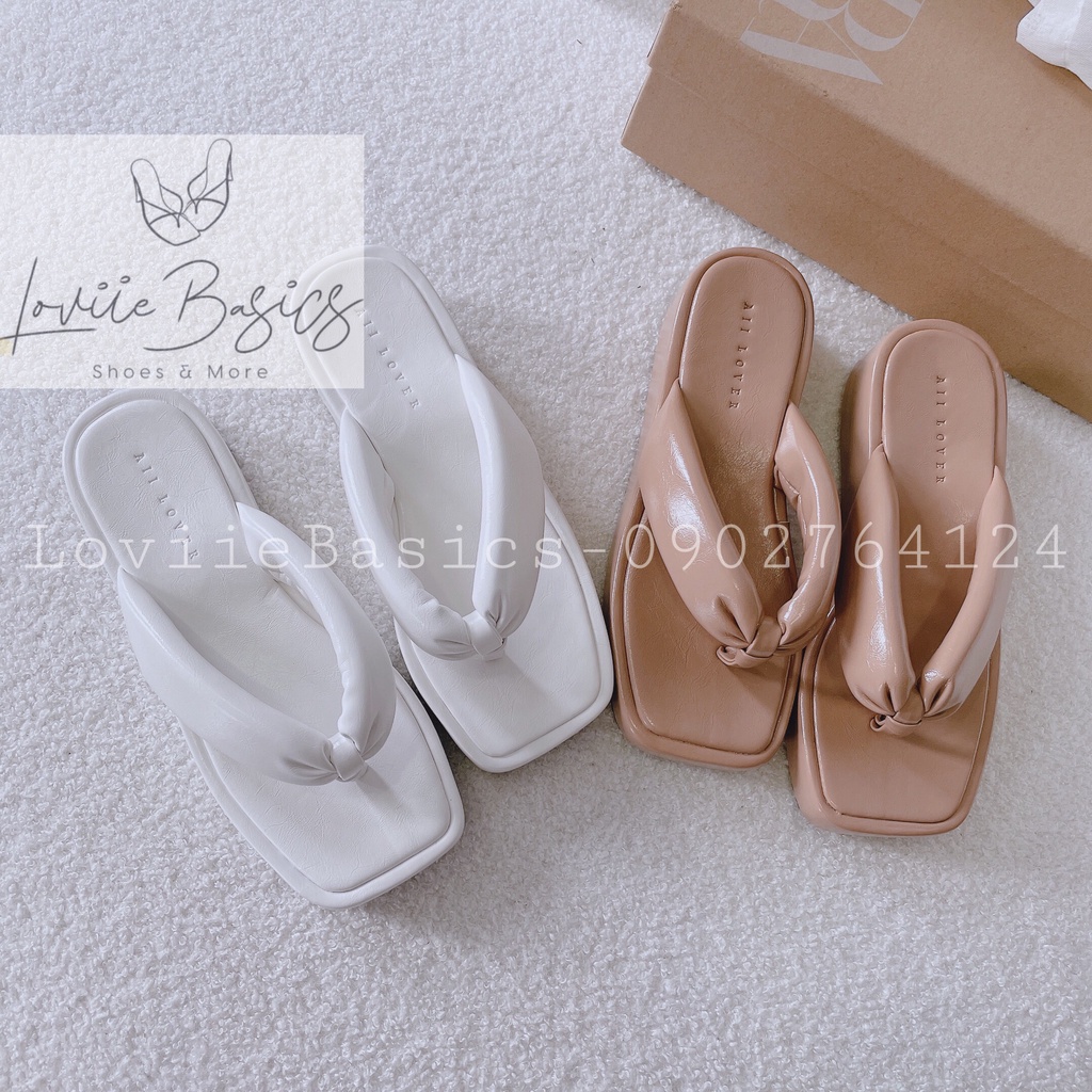 DÉP XUỒNG PHONG CÁCH LOVIIE BASICS - DÉP BÁNH MÌ QUAI PHỒNG - GIÀY THỜI TRANG XỎ NGÓN D220722